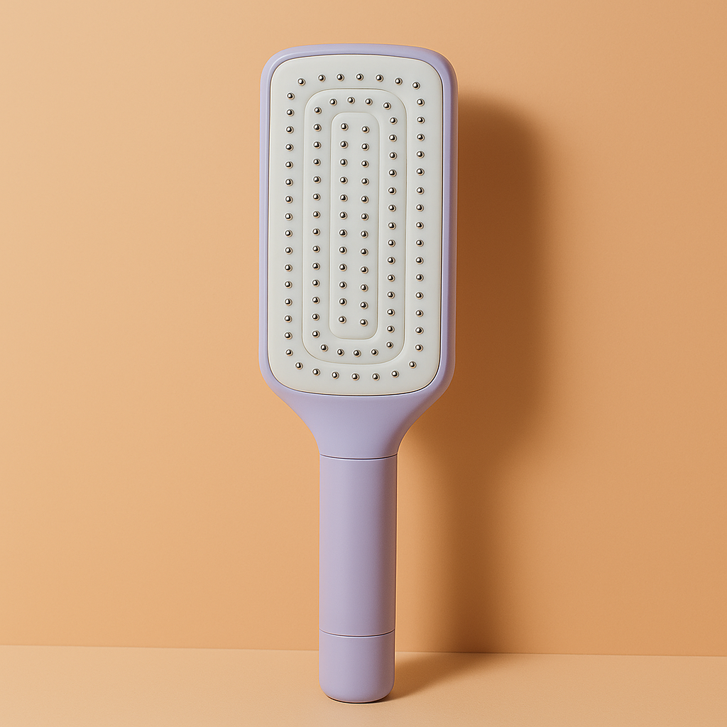self-cleaning hair brush
