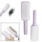 self-cleaning hair brush