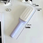 self-cleaning hair brush