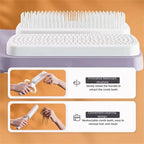 self-cleaning hair brush